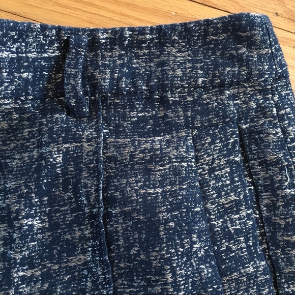 Madewell Navy/Metalic Gold Woven Shorts - Picture 4 of 4